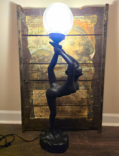 Art deco nude acrobat woman - art,